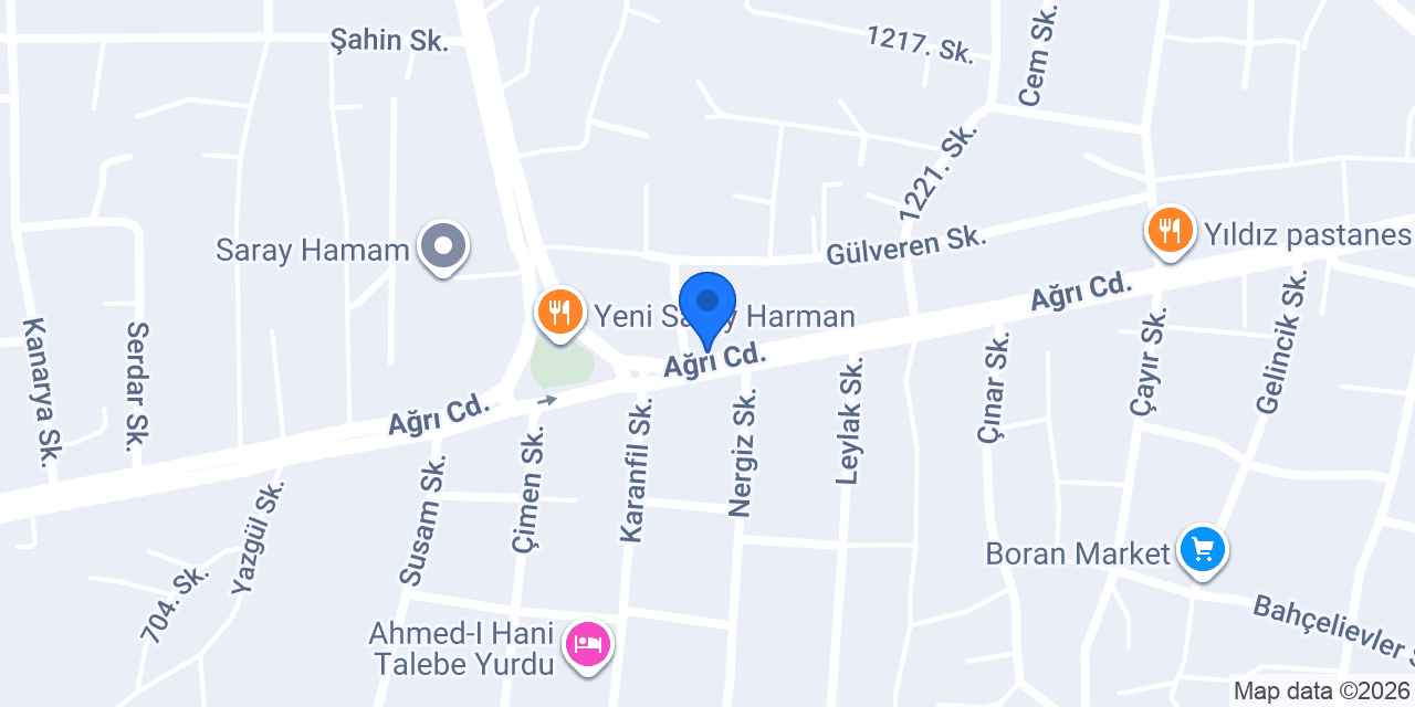 TEDARİK AVM DOĞUBEYAZIT konumu