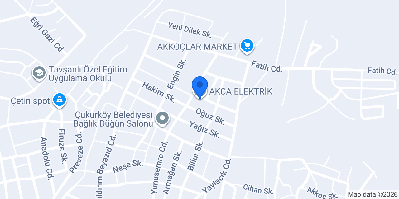 AKÇA ELEKTRİK konumu
