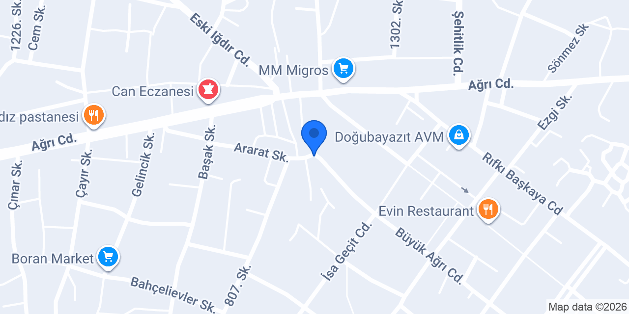 ARAS TAKSİ konumu