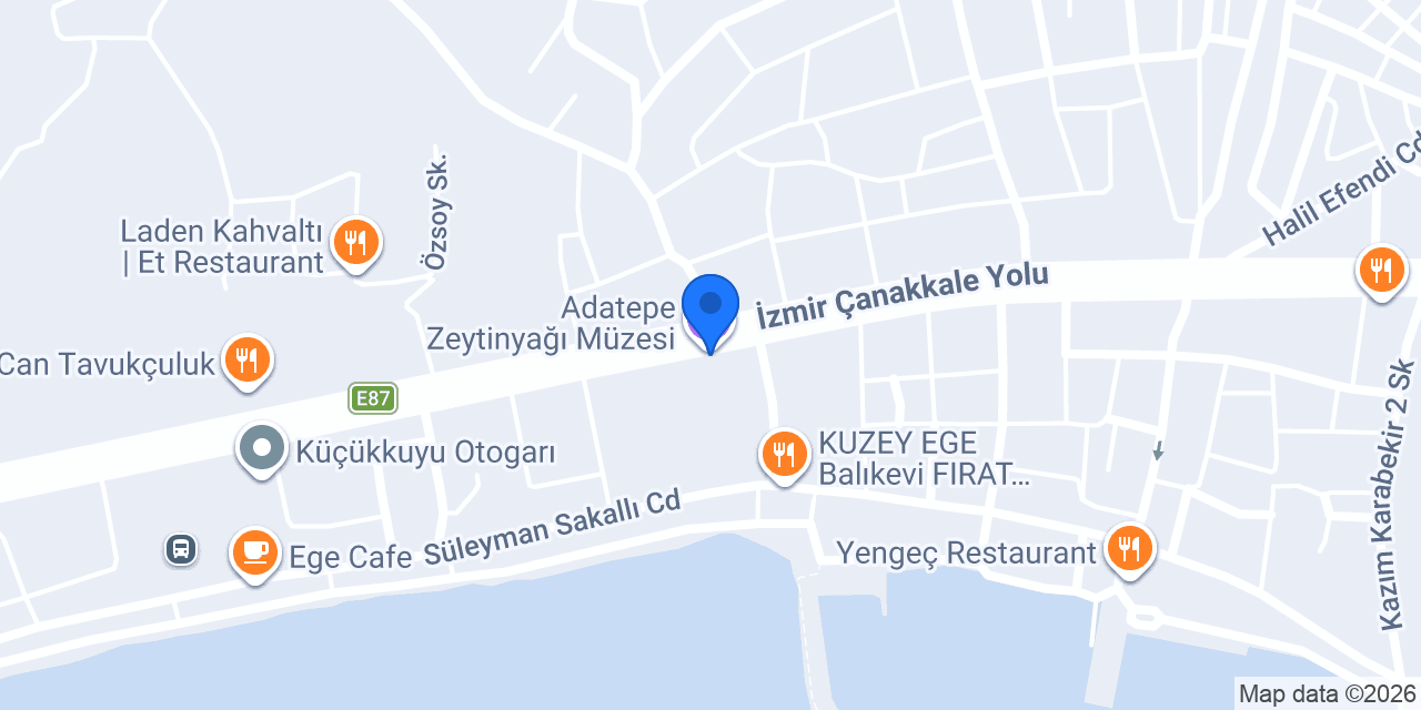 Adatepe Zeytinyağı Müzesi konumu