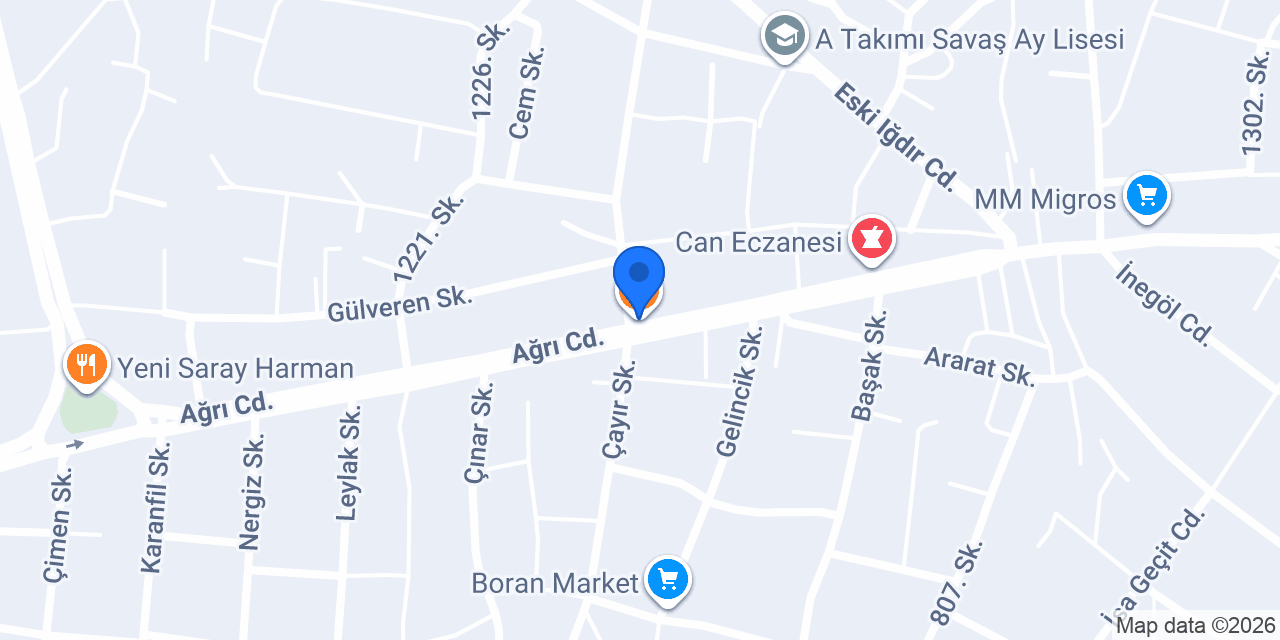 Yıldız pastanesi konumu