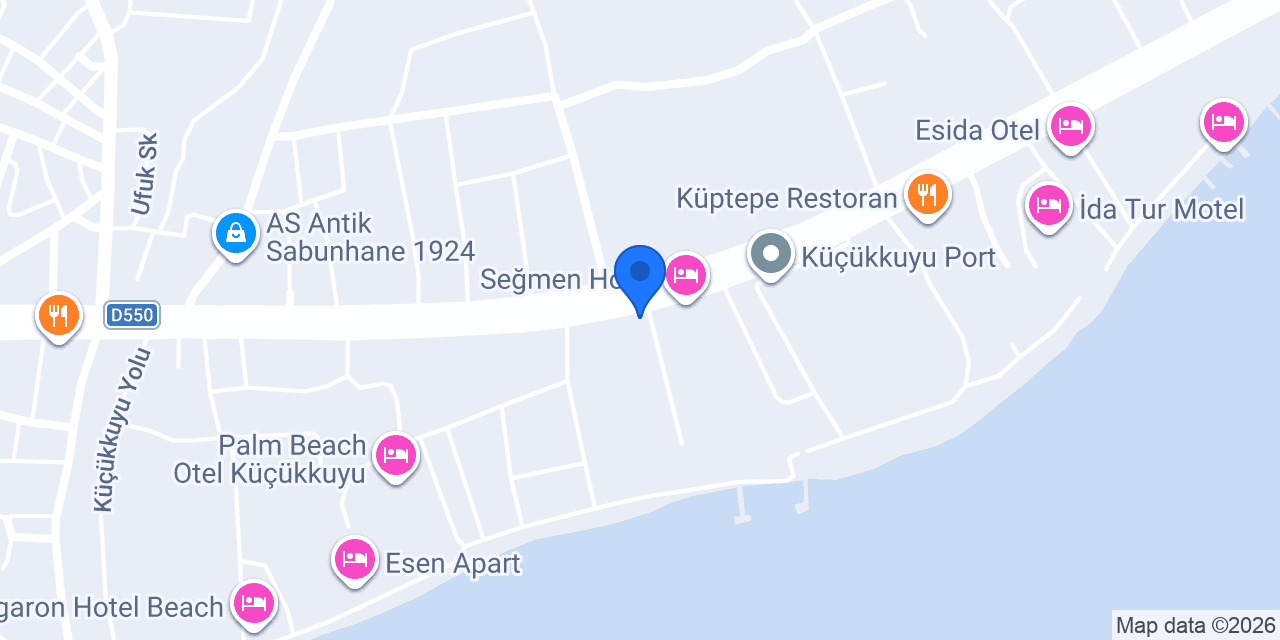 Cura Apart Otel konumu