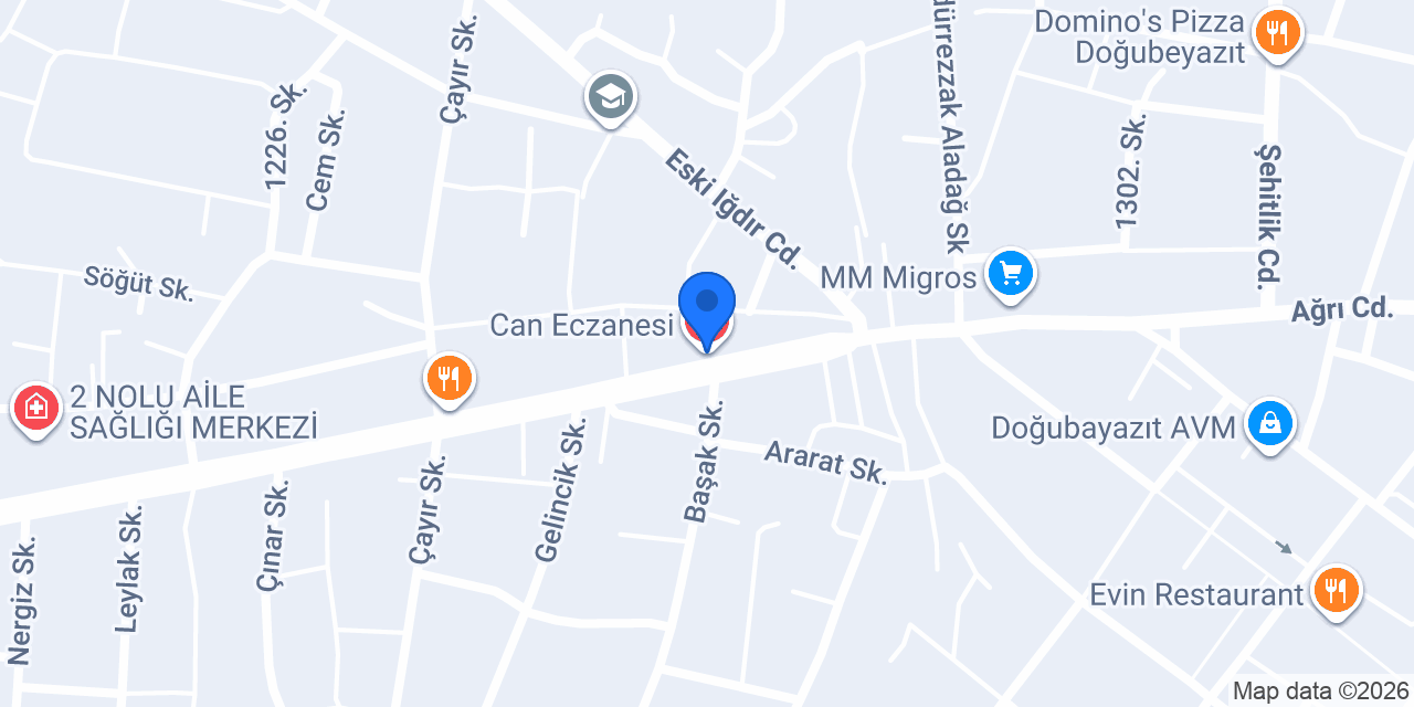 Can Eczanesi konumu