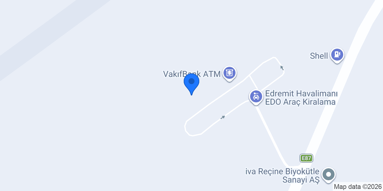 Avis Edremit Havalimanı Ofisi konumu