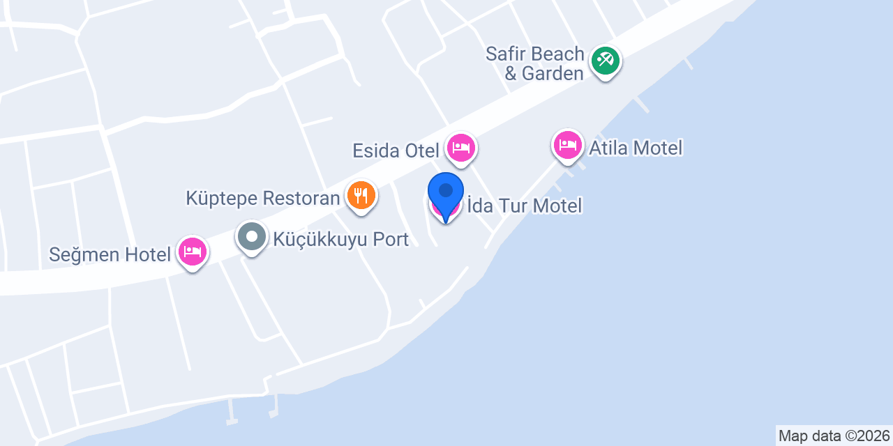 İda Tur Motel konumu