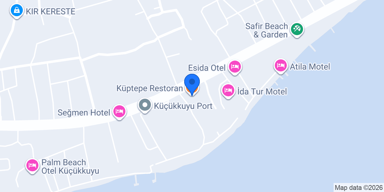 Küptepe Restoran konumu