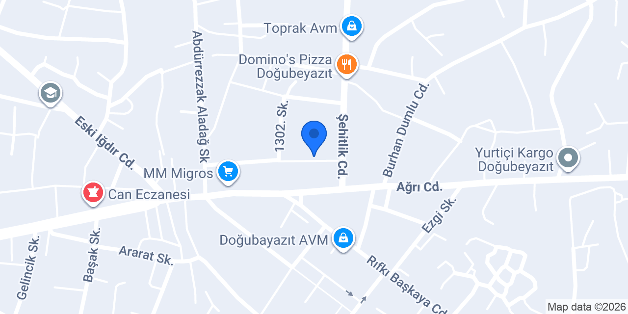 Doğubayazıt Açı Koleji konumu