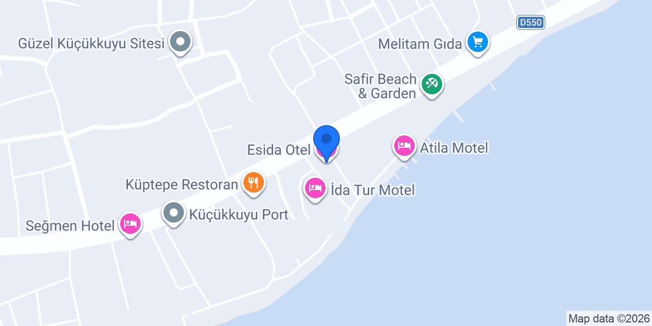 Esida Otel konumu