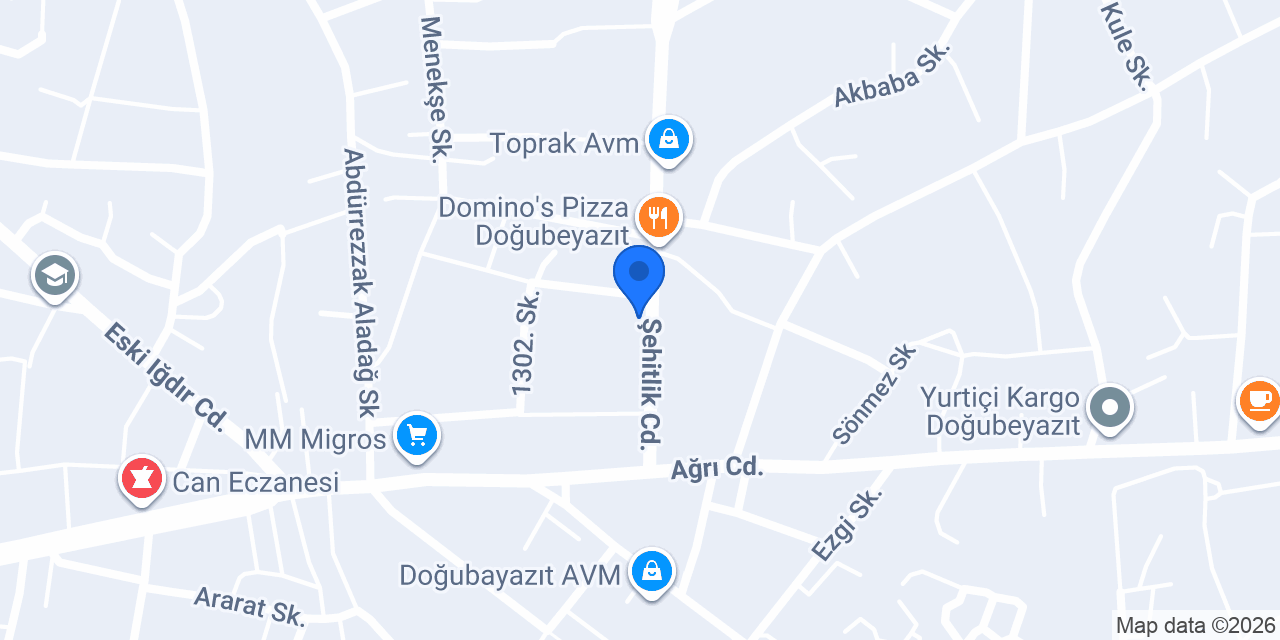 Doğubeyazit 3. Noterliği konumu
