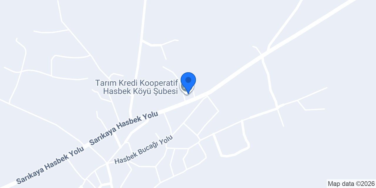 Tarım Kredi Kooperatif Hasbek Köyü Şubesi konumu