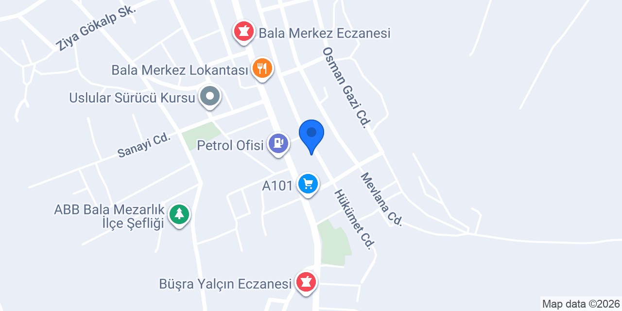 Bala Ziraat Odası konumu