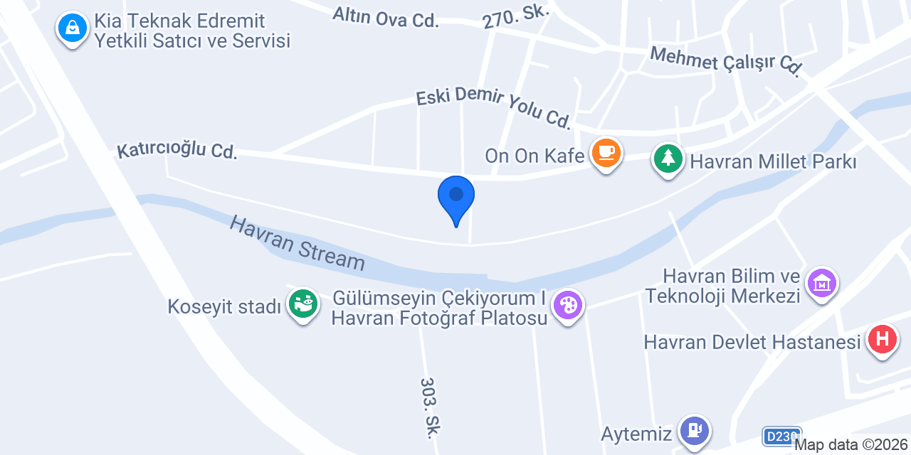 Üstek Havran Anaokulu konumu