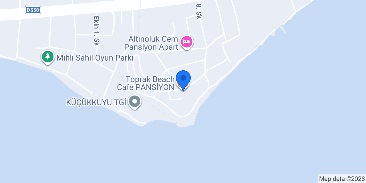 Toprak Beach Cafe PANSİYON konumu