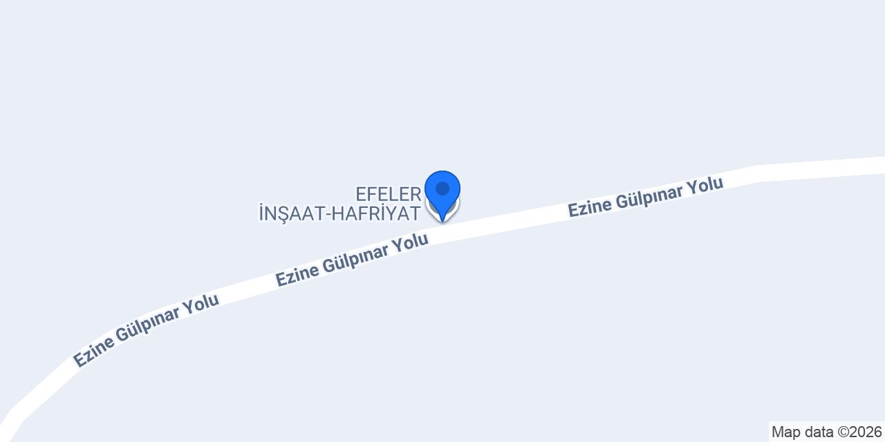 EFELER İNŞAAT-HAFRİYAT konumu