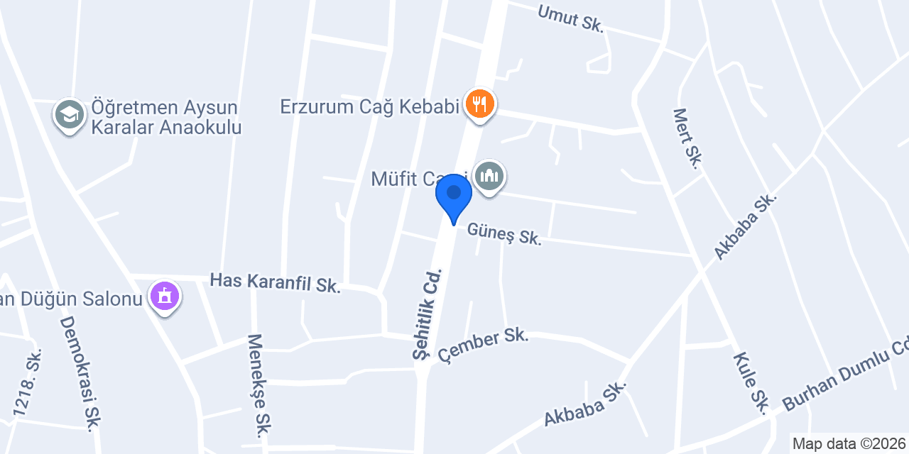 ÇELİKCE MİMARLIK MÜHENDİSLİK DANIŞMANLIK Ltd. Şti. konumu