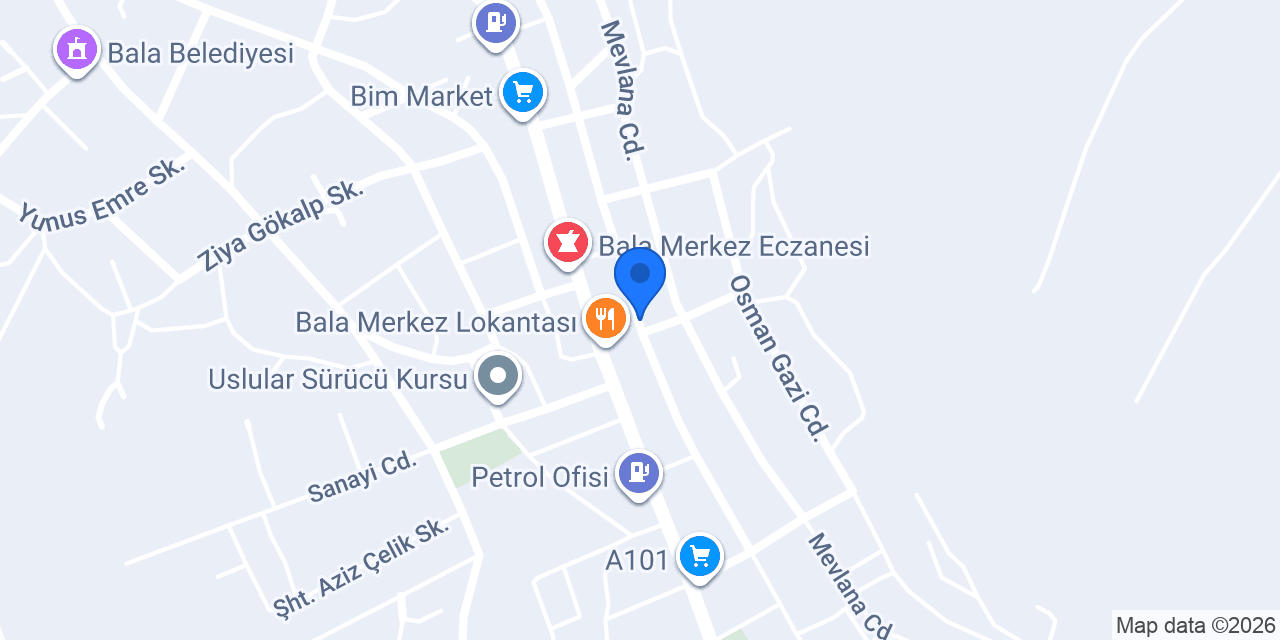 Bala Adliyesi konumu