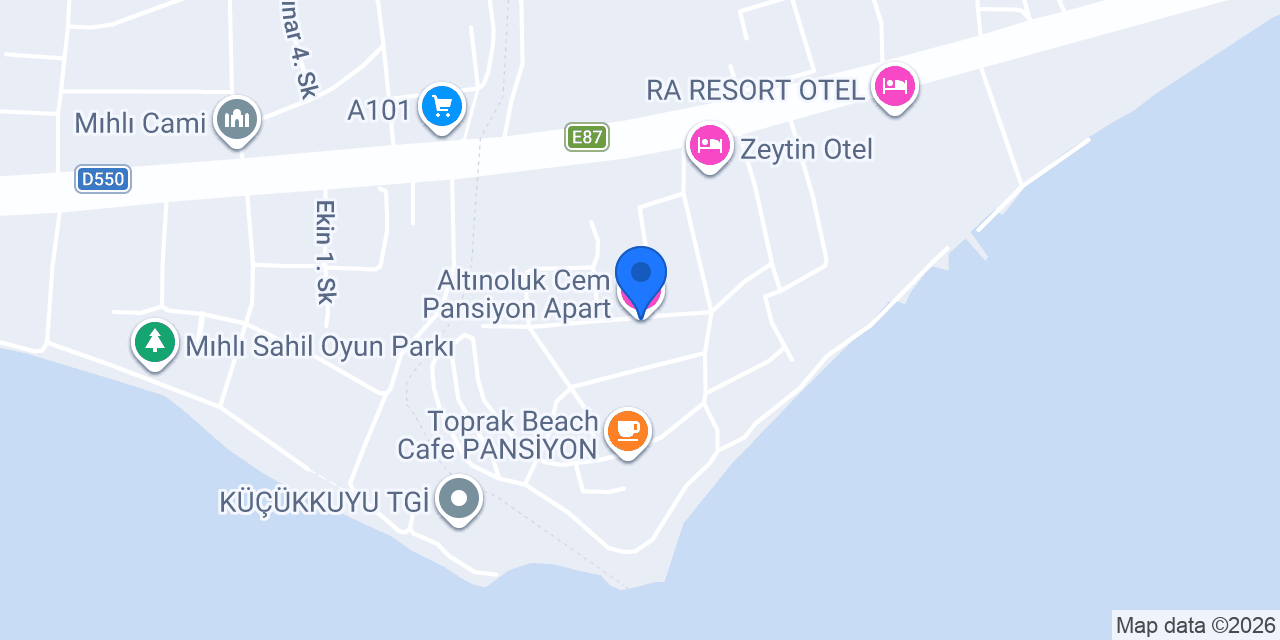 Altınoluk Cem Pansiyon Apart konumu