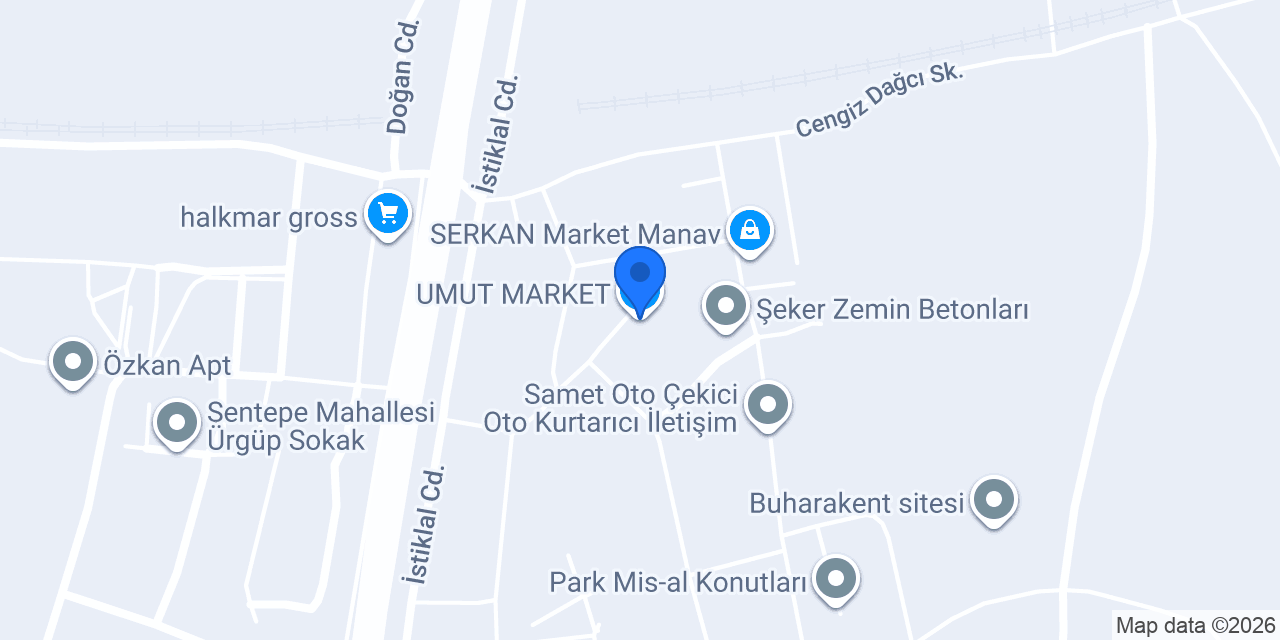 UMUT MARKET konumu