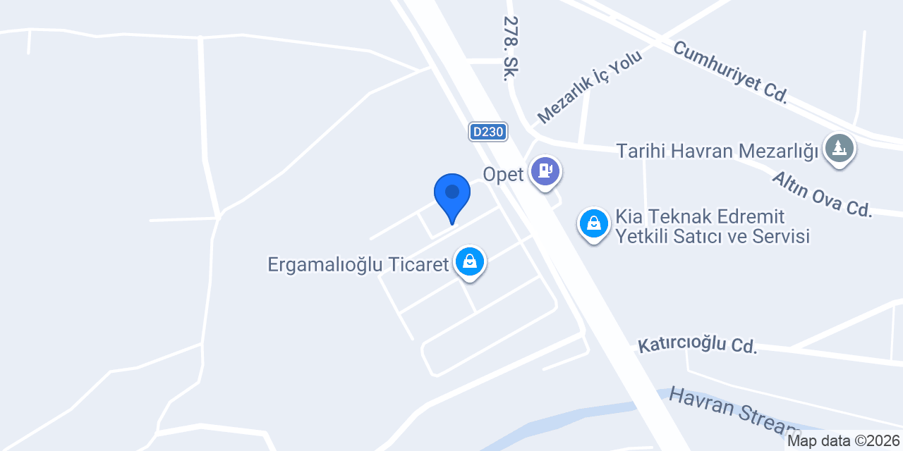 Gür Otomotiv konumu