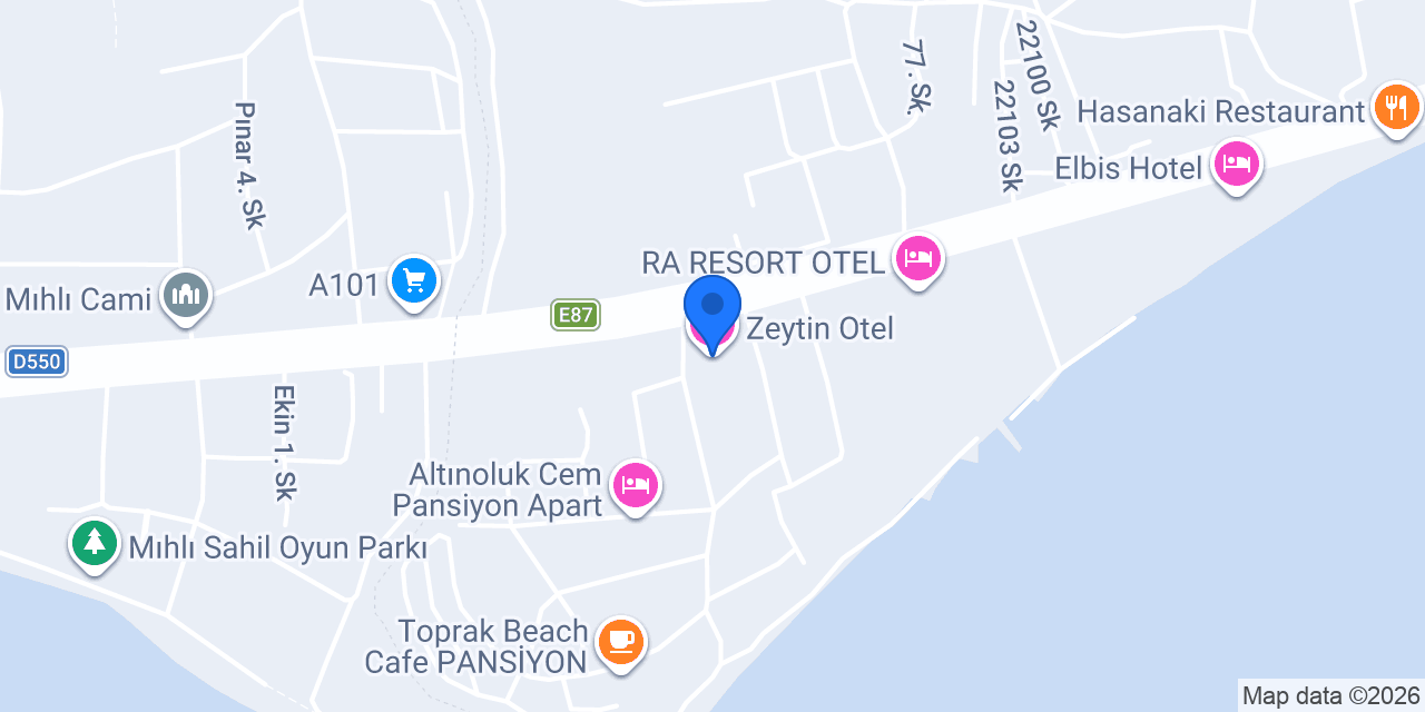 Zeytin Otel konumu