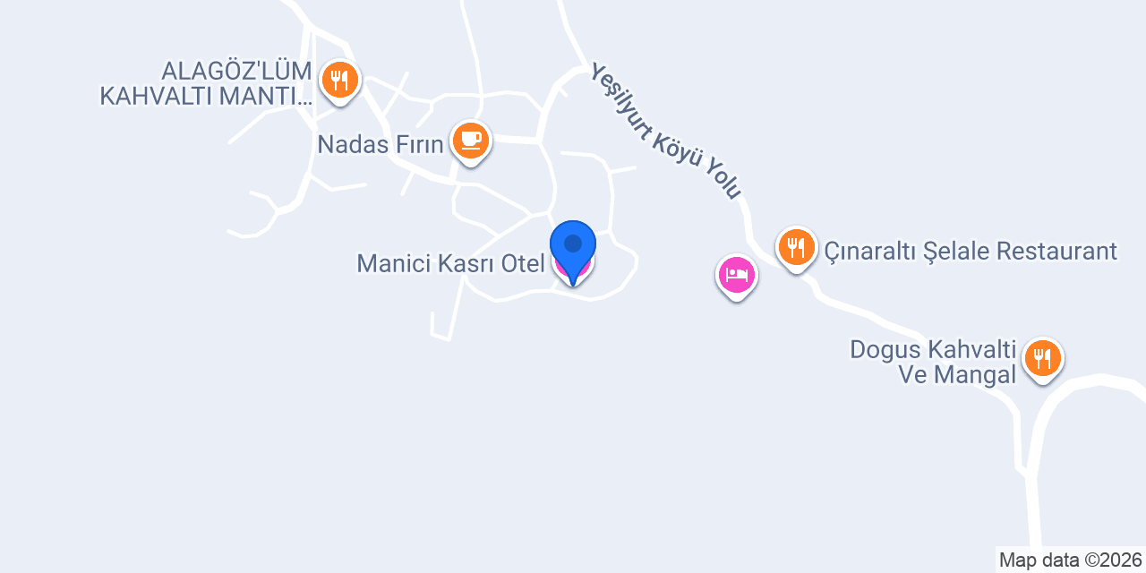 Manici Kasrı Otel konumu