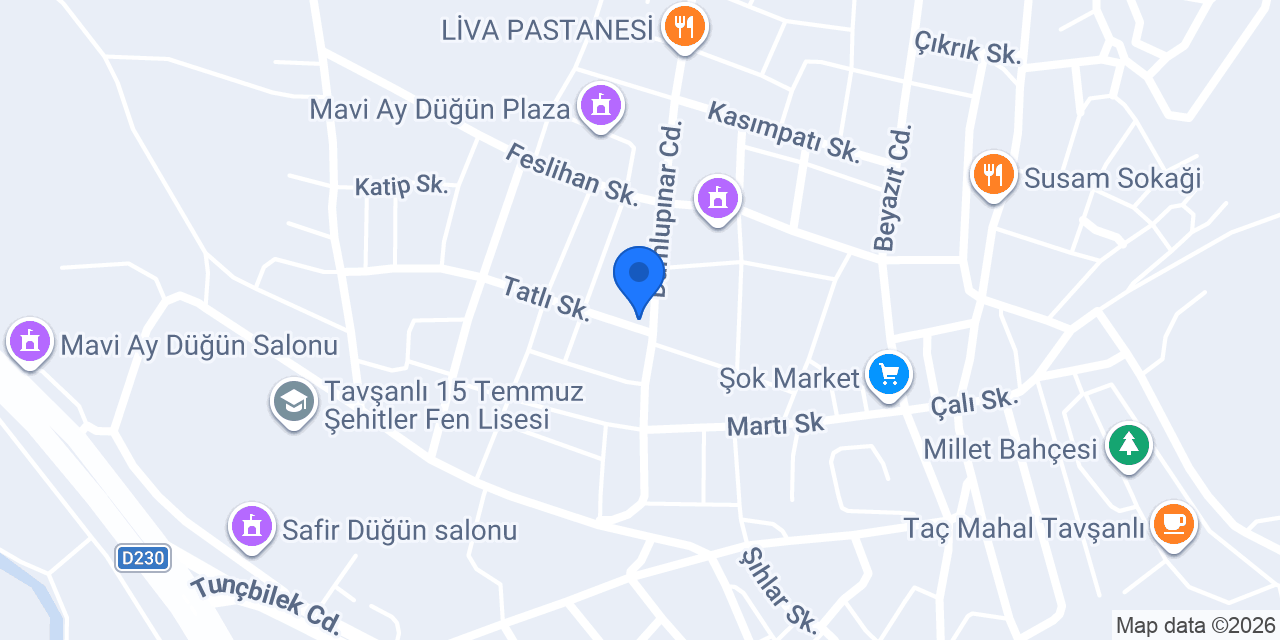 Dağçeşme İlkokulu konumu