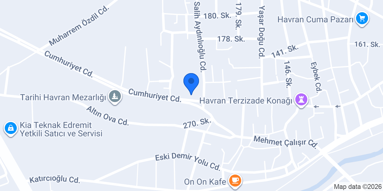 Havran İmam Hatip Ortaokulu konumu