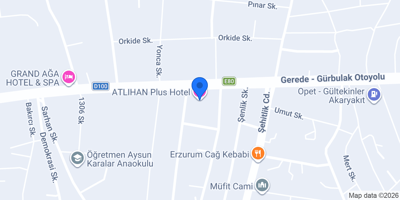 ATLIHAN Plus Hotel konumu