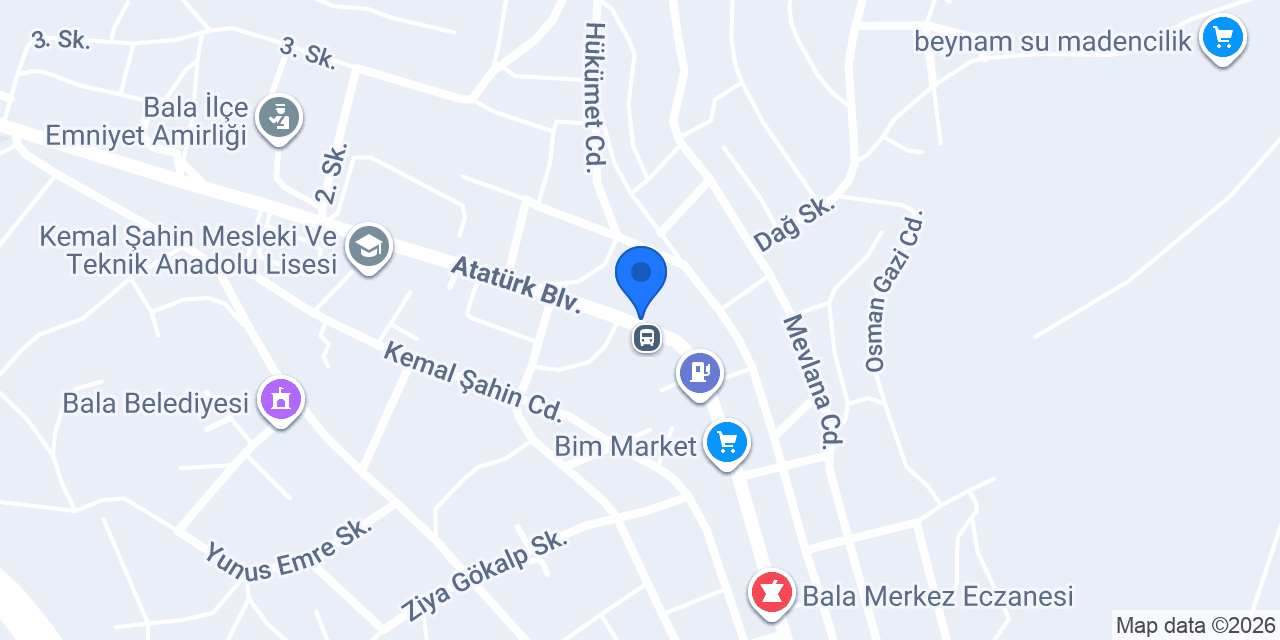 Duatepe İlköğretim Okulu konumu