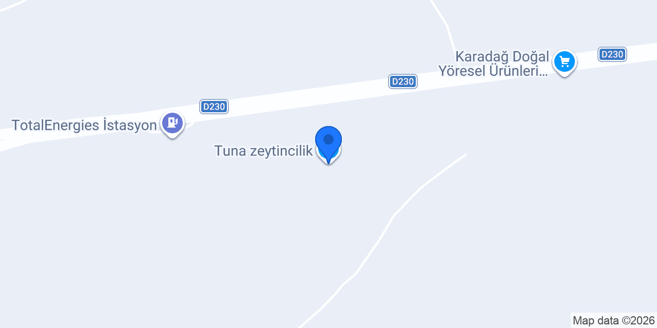 Tuna zeytincilik konumu