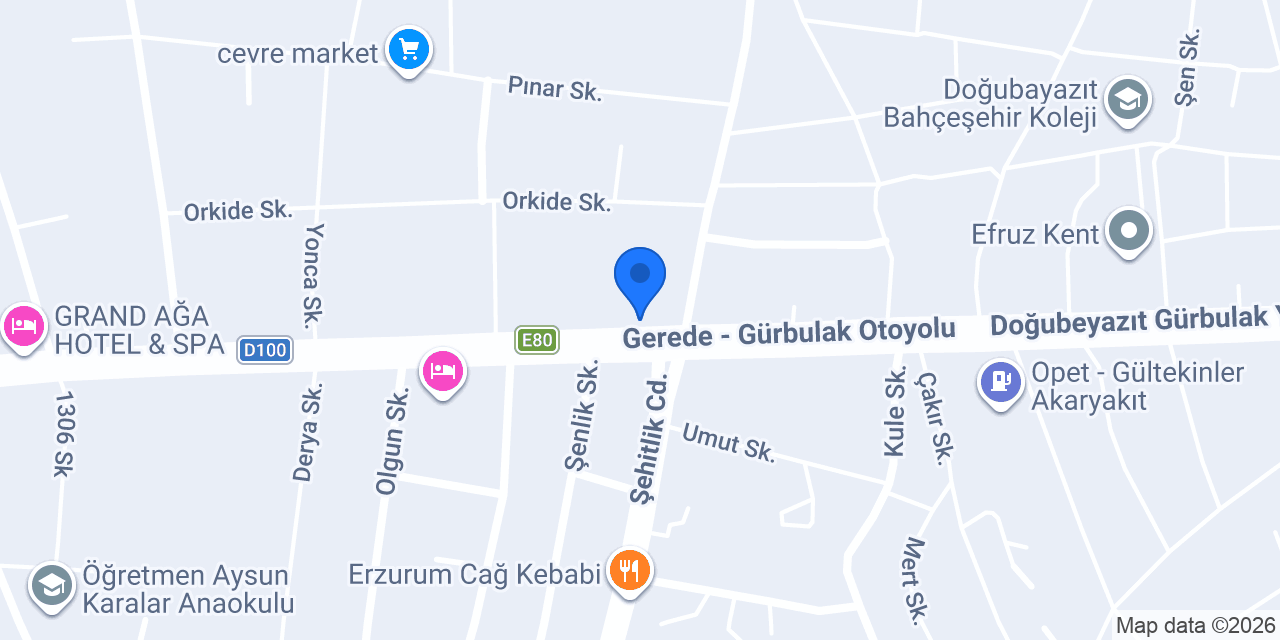 Aras Auto konumu