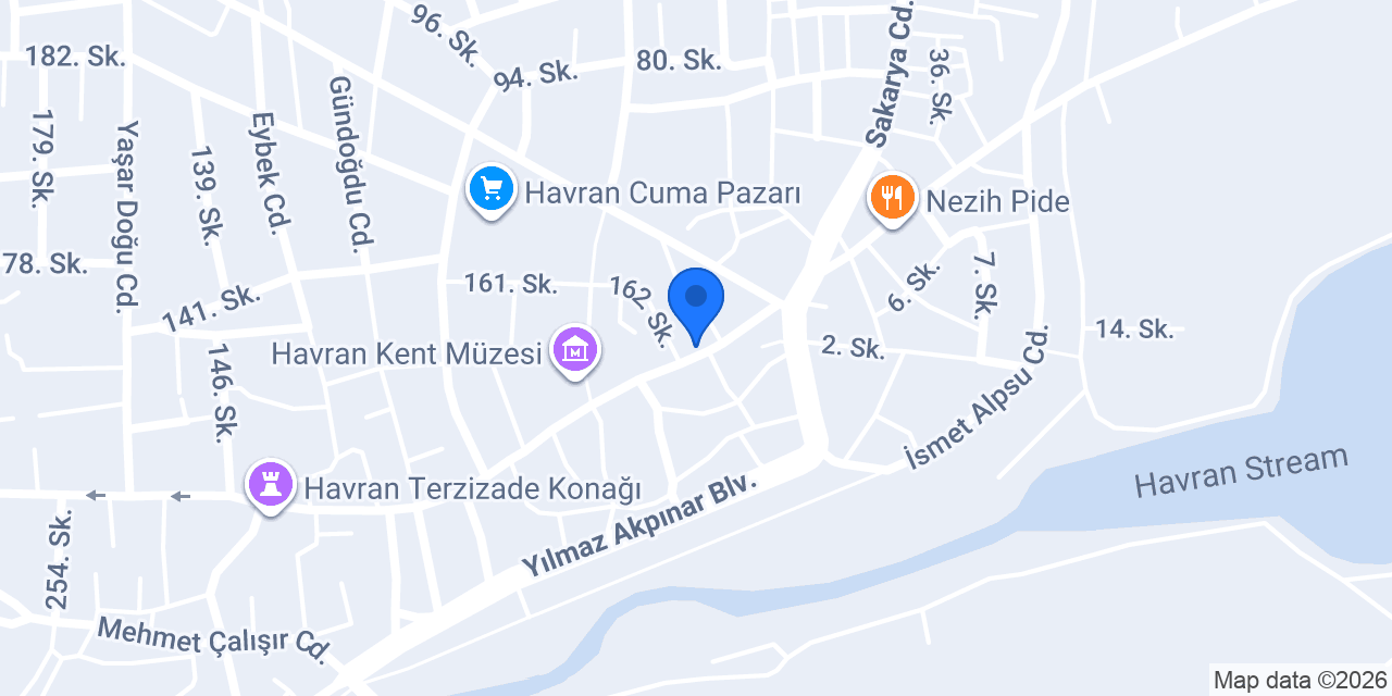 HAVRAN OPTİK konumu