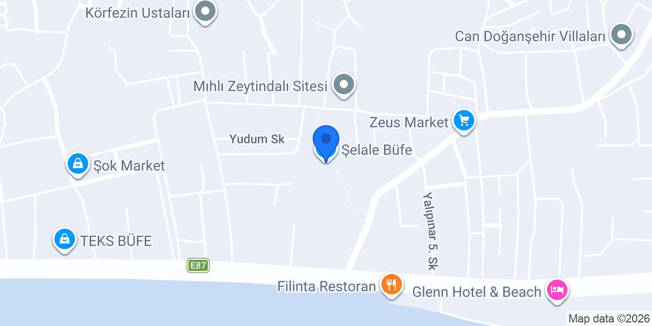 Şelale Büfe konumu