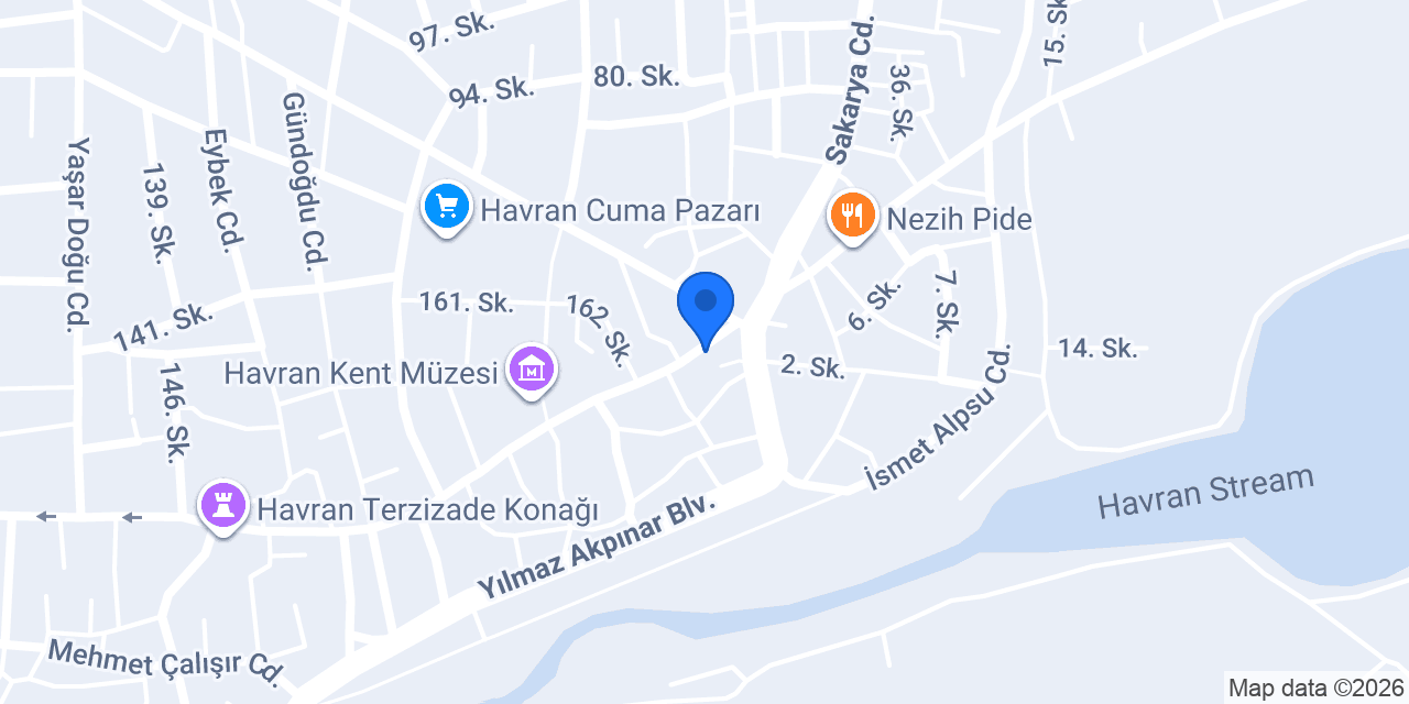 Urfa Yöresel Baklavaları Havran konumu
