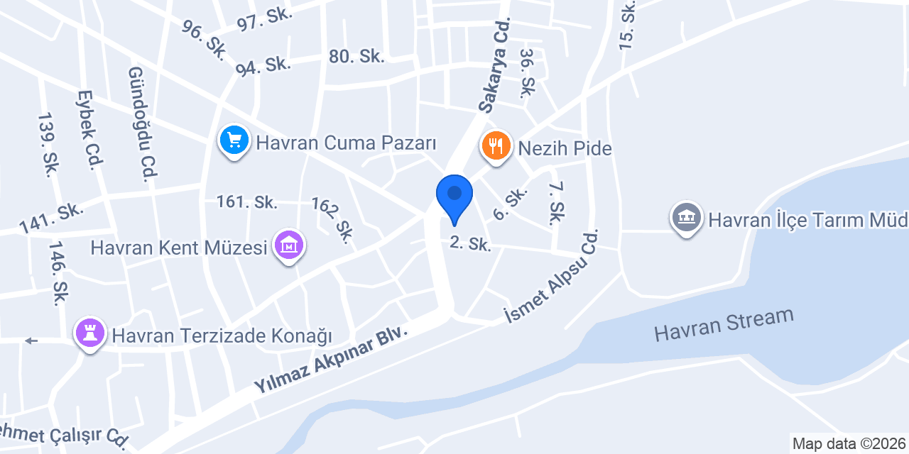 Havran Belediyesi konumu