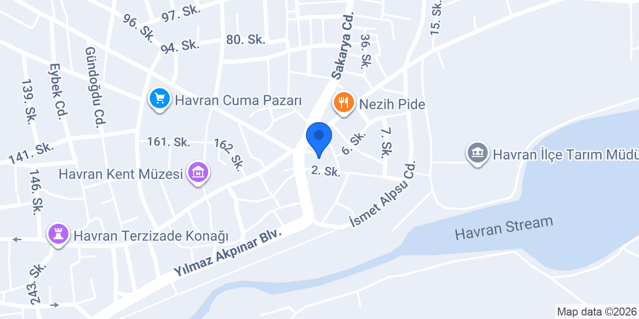 Halkbank Havran Şubesi konumu