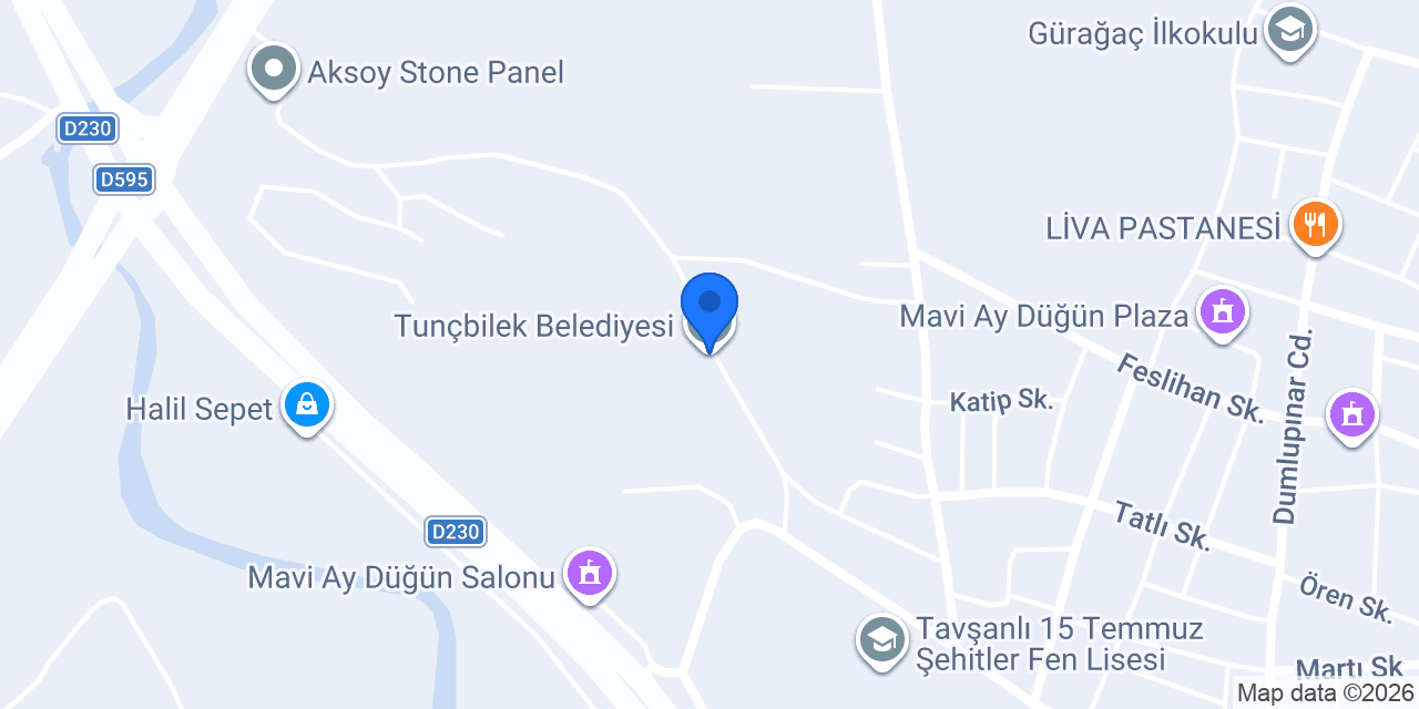 Tunçbilek Belediyesi konumu