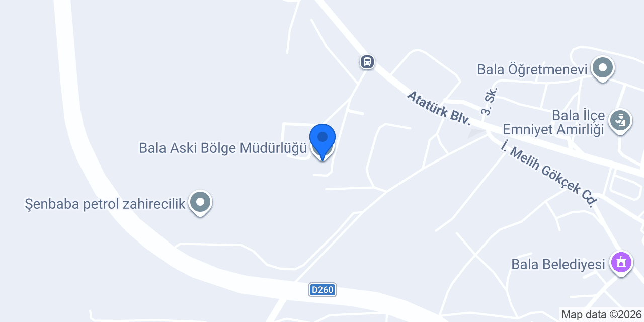 Bala Aski Bölge Müdürlüğü konumu