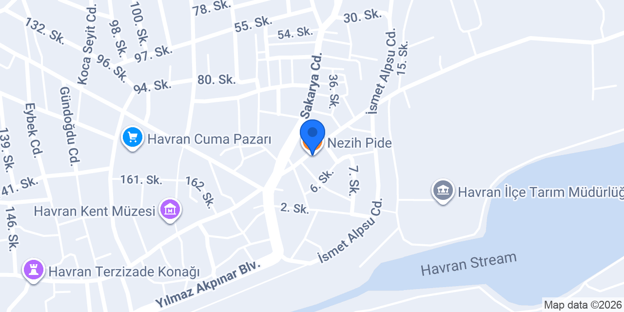 Nezih Pide konumu