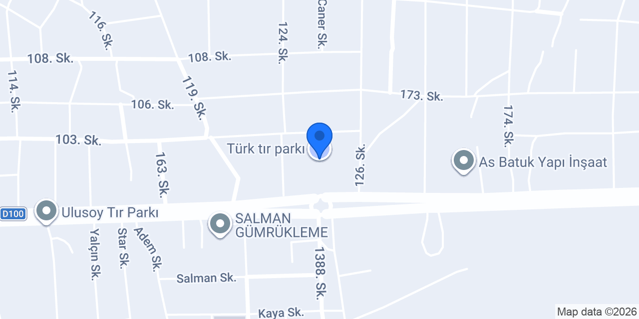Türk tır parkı konumu
