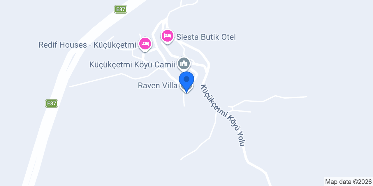 Raven Villa konumu