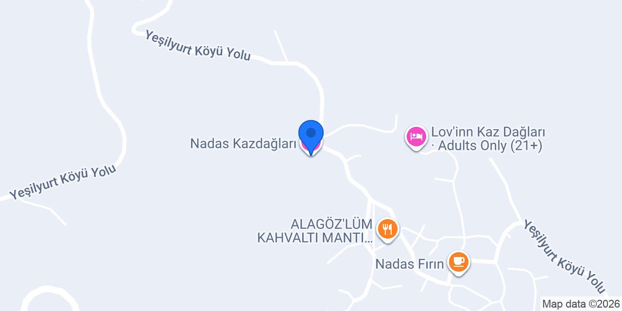 Nadas Kazdağları konumu