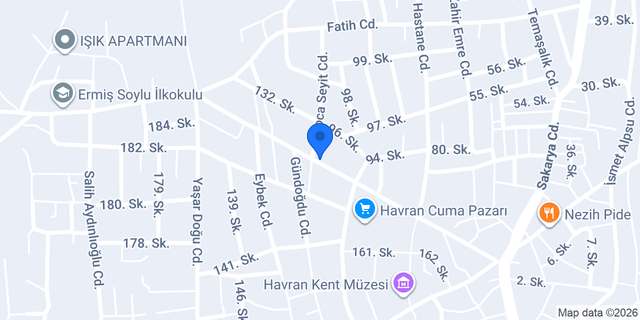 Dekor Halı konumu
