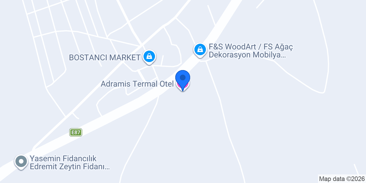 Adramis Termal Otel konumu