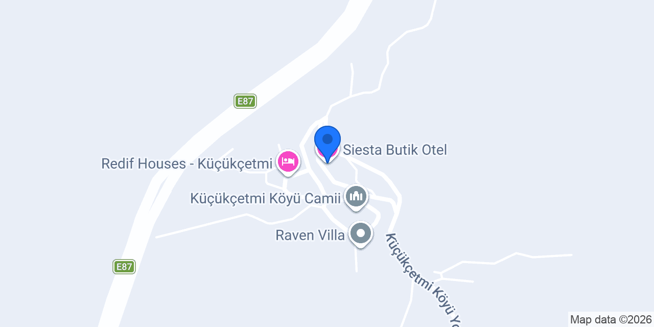 Siesta Butik Otel konumu