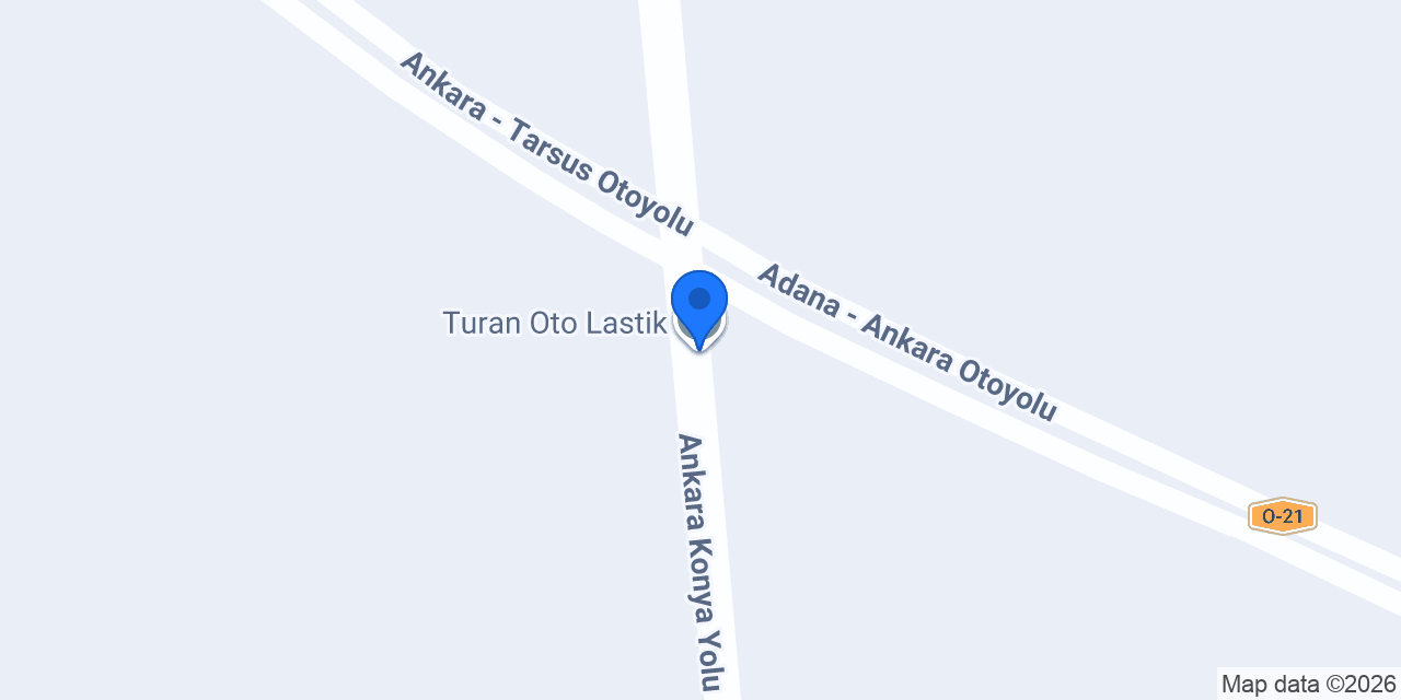 Turan Oto Lastik konumu