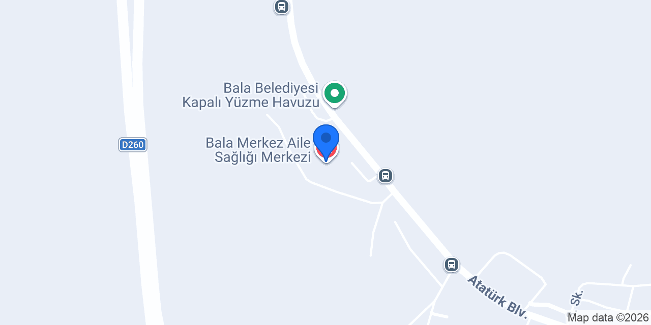 Bala Toplum Sağlığı Merkezi konumu