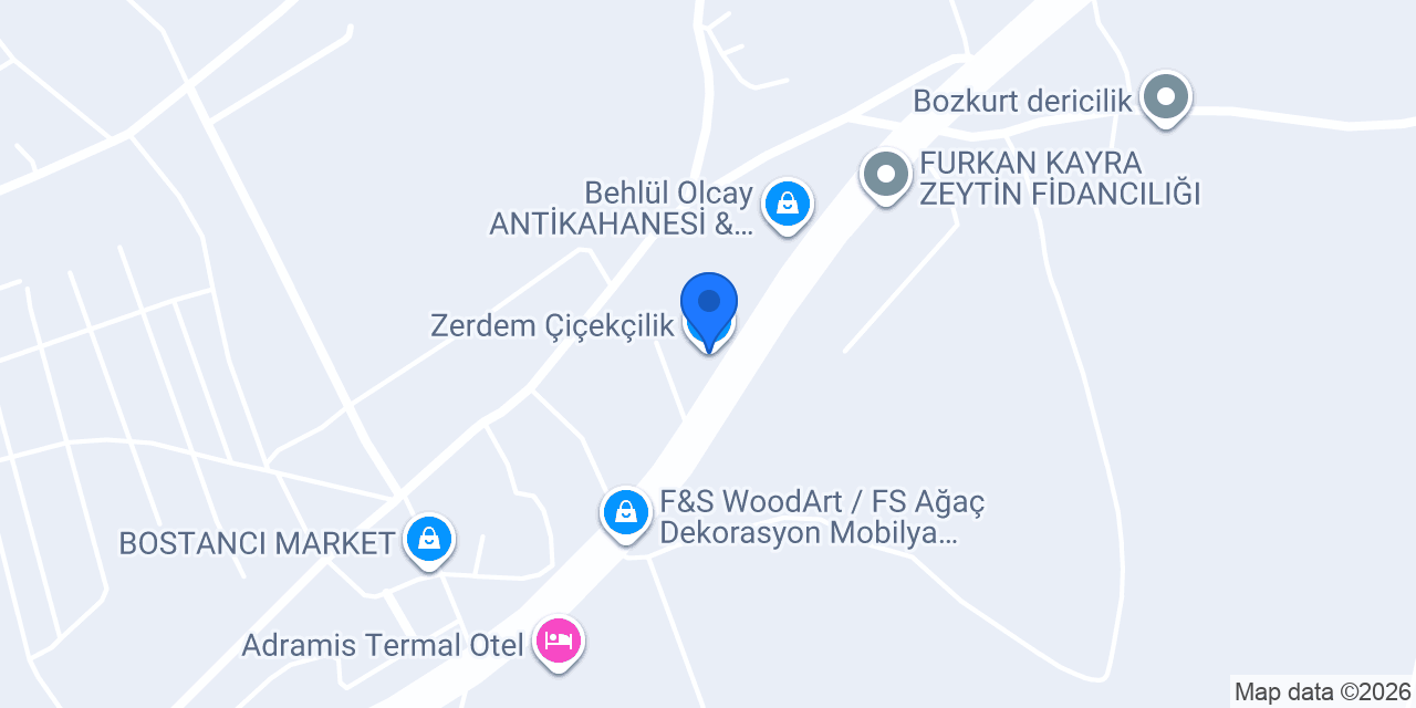 Zerdem Çiçekçilik konumu