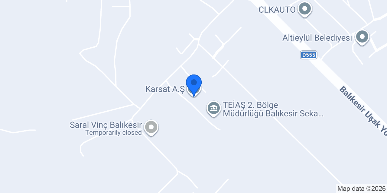 Karsat A.Ş. konumu