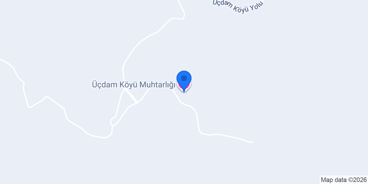 Üçdam Köyü Muhtarlığı konumu